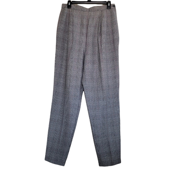 Vintage MJ Carroll Plaid Tweed Pants - Picture 2 of 8